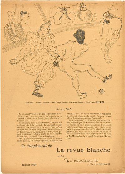 Footit und Chocolat (Footit et Chocolat) [linkes Recto] von Henri de Toulouse Lautrec