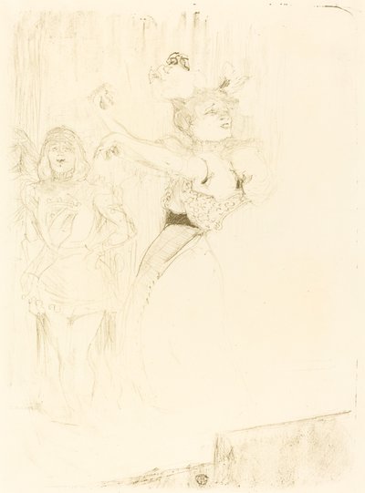 Lender tanzt den Bolero in "Chilperic" von Henri de Toulouse Lautrec