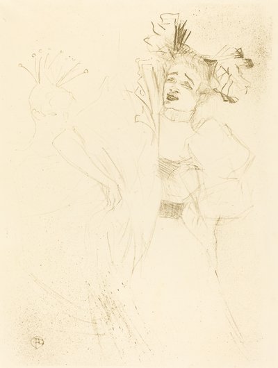 Lender von vorne in Chilperic von Henri de Toulouse Lautrec