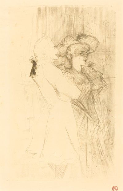 Lender und Auguez in "La chanson de fortunio" von Henri de Toulouse Lautrec