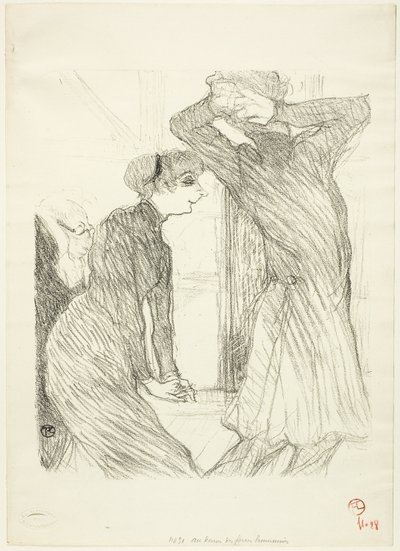 Lugné-Poé und Bady in "Au-Dessus des Forces Humaines" von Henri de Toulouse Lautrec