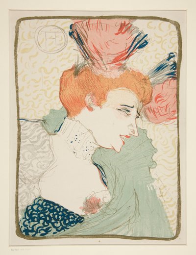Mademoiselle Marcelle Lender, en buste (Porträtbüste von Mademoiselle Marcelle Lender) von Henri de Toulouse Lautrec