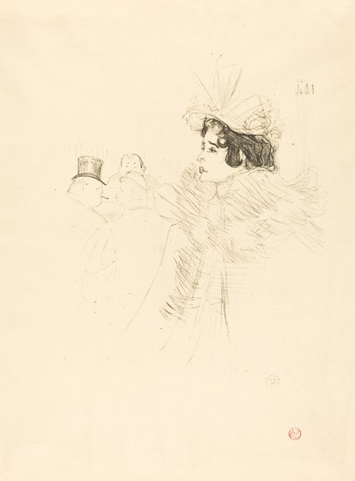 Miss May Belfort in der Irish and American Bar, rue Royale, 1895 von Henri de Toulouse Lautrec