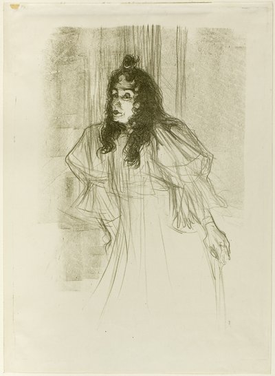 Miss May Belfort mit langem Haar von Henri de Toulouse Lautrec