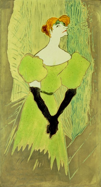 Porträt von Yvette Guilbert von Henri de Toulouse Lautrec