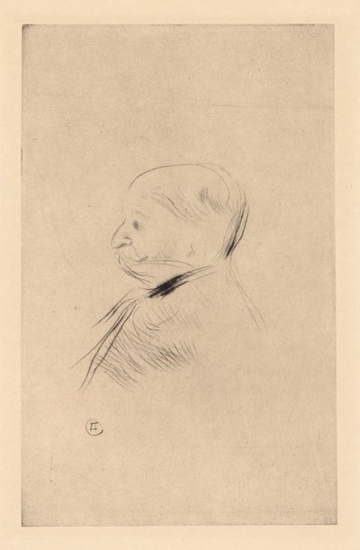 Porträt eines Mannes von Henri de Toulouse Lautrec