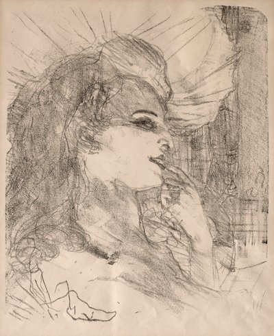 Porträts von Schauspielern und Schauspielerinnen: Dreizehn Lithografien: Anna Held von Henri de Toulouse Lautrec
