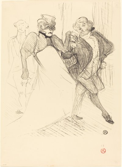 Réjane und Galipaux in "Madame Sans-Gêne" von Henri de Toulouse Lautrec