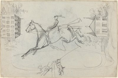 Blatt mit Skizzen, ca. 1881 von Henri de Toulouse Lautrec