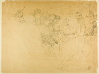 Der Arton-Prozess (dritte Platte) von Henri de Toulouse Lautrec