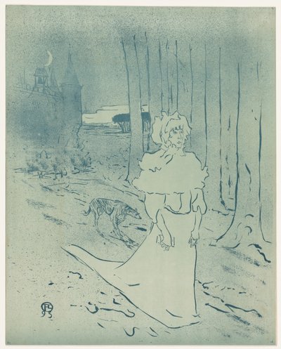 Die Burgherrin oder der Alarm von Henri de Toulouse Lautrec