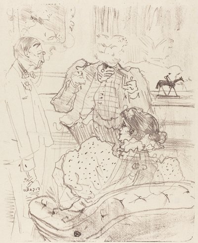 Die Strafe, 1897 von Henri de Toulouse Lautrec