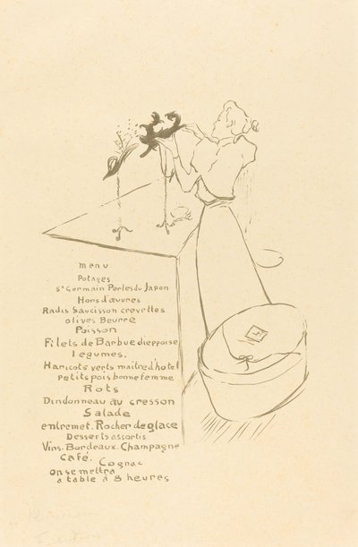 Die Modistin (Renée Vert) von Henri de Toulouse Lautrec