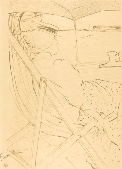 Die Passagierin aus Kabine 54 - Segeln auf einer Yacht von Henri de Toulouse Lautrec