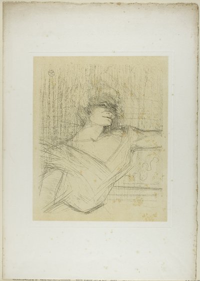 Yvette Guilbert—Dans la Glu, aus Yvette Guilbert von Henri de Toulouse Lautrec