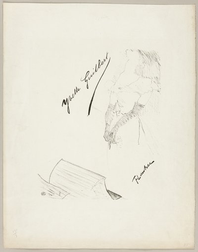 Yvette Guilbert von Henri de Toulouse Lautrec