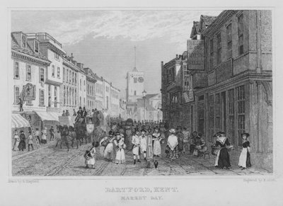 Markttag, Dartford, Kent von Henry Adlard