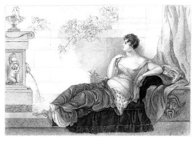 Mary Robinson 1757-1800, englische Dichterin und Romanautorin, 1830 von Henry Adlard