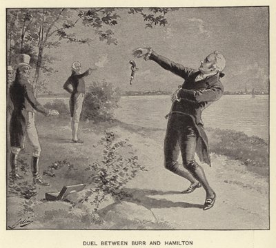 Duell zwischen Burr und Hamilton von Henry Alexander (after) Ogden