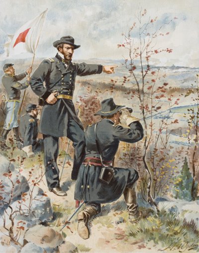 General Sherman am Kenesaw Mountain während der Schlacht am Allatoona Pass, 4. Oktober von Henry Alexander (after) Ogden