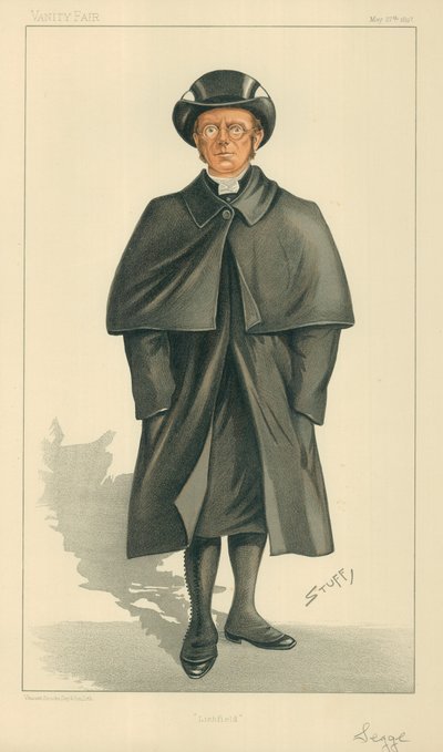 Der Bischof von Lichfield, Lichfield, 27. Mai 1897, Vanity Fair Karikatur von Henry Charles Seppings Wright