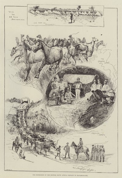 Die Expedition der British South Africa Company nach Matabeleland von Henry Charles Seppings Wright