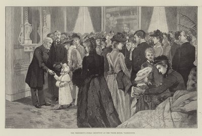 Öffentlicher Empfang des Präsidenten im Weißen Haus, Washington von Henry Charles Seppings Wright
