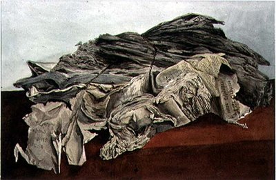 Zeichnung eines Pakets von Aufzeichnungen im alten Archiv von Henry Cole