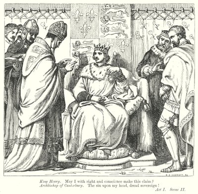 König Heinrich V. (Gravur) von Henry Courtney (after) Selous