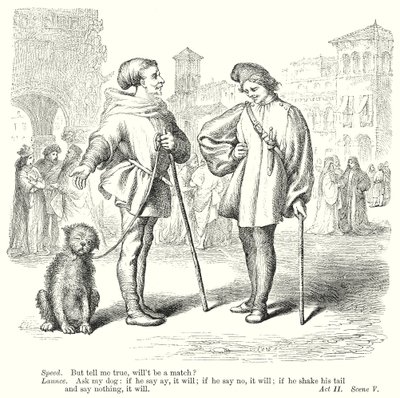 Die zwei Herren aus Verona von Henry Courtney (after) Selous