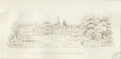 Lichfield - Nordansicht (fern) von Henry Curzon Allport