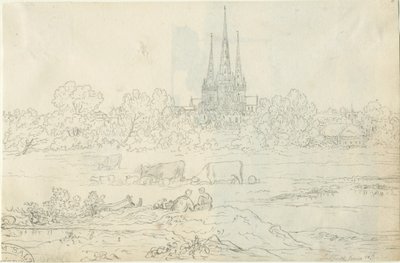 Lichfield Kathedrale - Ostansicht von Henry Curzon Allport