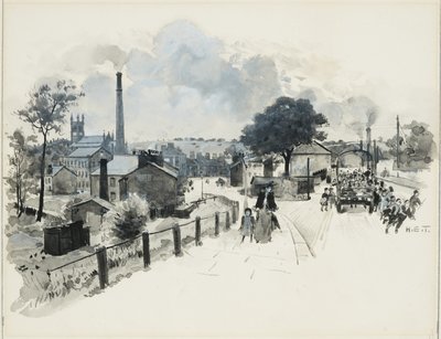 Blackley, Ein Ausflug der Armenschule nach Boggart Hole Clough von Henry Edward Tidmarsh