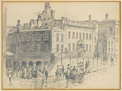 Dr. Whites Haus, King Street (nach einem Druck von Ralston) von Henry Edward Tidmarsh