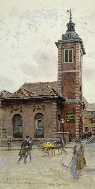 St Benets, Pauls Wharf, Queen Victoria Street von Henry Edward Tidmarsh