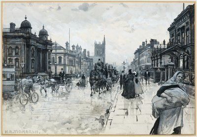Die Synagoge der Juden und das Cheetham Rathaus von Henry Edward Tidmarsh