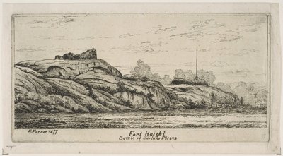 Fort Haight Schlacht von Harlem Plains aus Szenen des alten New York, 1877 von Henry Farrer
