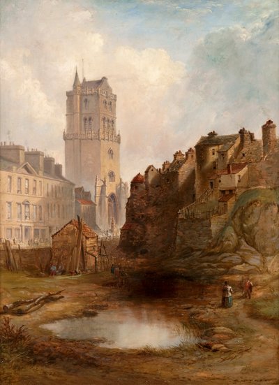 Lindsay Street Quarry und Alter Turm, ca. 1855 von Henry G. Duguid
