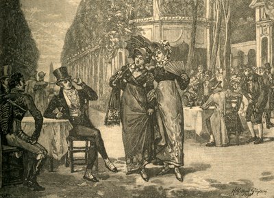 Schönlinge und Schönheiten der Regency-Periode, frühes 19. Jahrhundert, ca. 1890 von Henry Gillard Glindoni