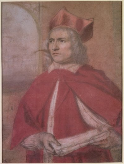 Porträt von Henry Harris als Kardinal Wolsey, 17. Jahrhundert von Henry Greenhill