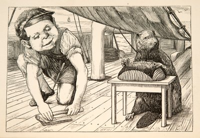 Der Biber schaute immer in die entgegengesetzte Richtung, veröffentlicht 1876 von Henry Holiday