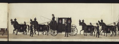 Teil der Panoramadarstellung des gesamten Trauerzuges von Arthur, Herzog von Wellington von Henry Jr and Sala George Augustus Alken