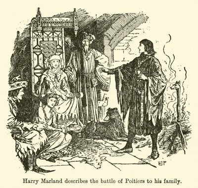 Harry Marland beschreibt seiner Familie die Schlacht von Poitiers von Henry Justice Ford