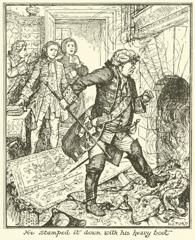 Er stampfte es mit seinem schweren Stiefel nieder von Henry Justice Ford