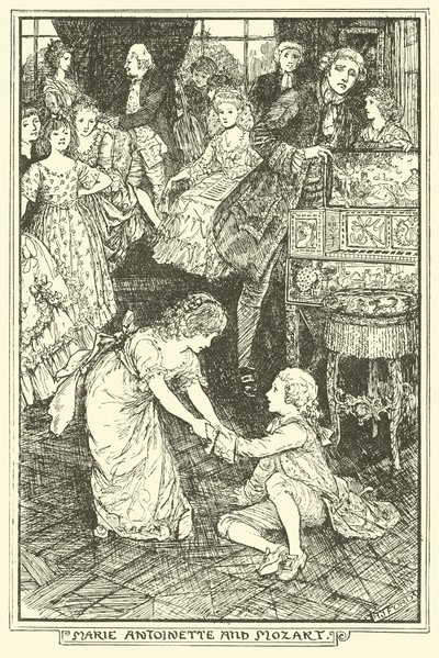 Marie Antoinette und Mozart von Henry Justice Ford