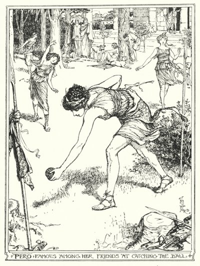 Pero, berühmt unter ihren Freunden für das Fangen des Balls von Henry Justice Ford