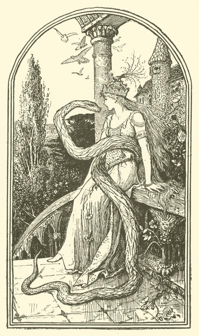 Die verzauberte Schlange (Gravur) von Henry Justice Ford