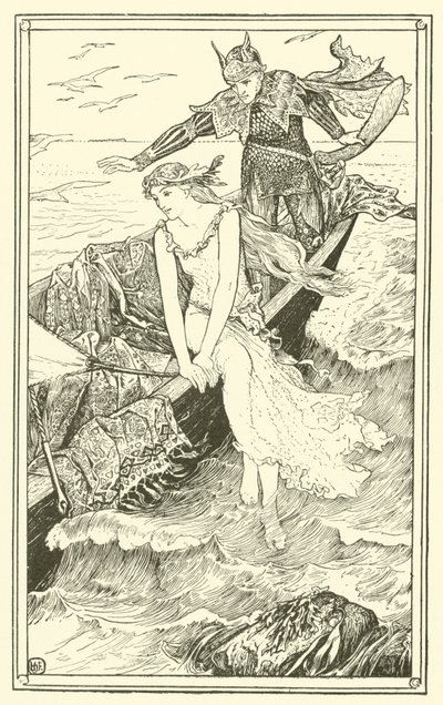 Die goldene Meerjungfrau (Gravur) von Henry Justice Ford
