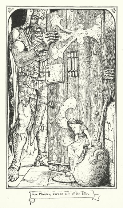Die Jungfrau kriecht aus dem Topf (Gravur) von Henry Justice Ford