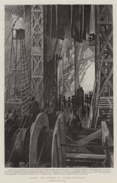 Hinter den Kulissen in Konstantinopel, bei Olympia von Henry Marriott Paget